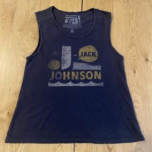 Jack Johnson Shirt Black Tank Unisex Size Small Music USA Festival Alternative